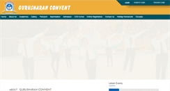 Desktop Screenshot of gurusharanconvent.com